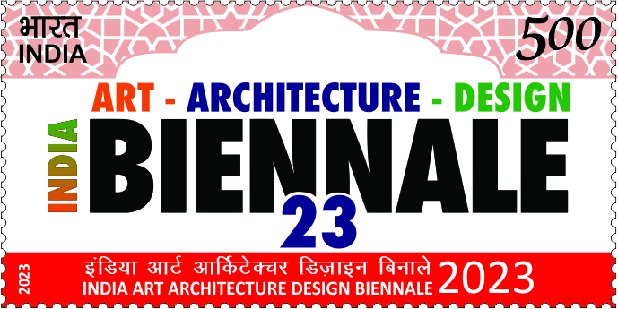 India Art Architecture Design Biennale 2023 postage stamp